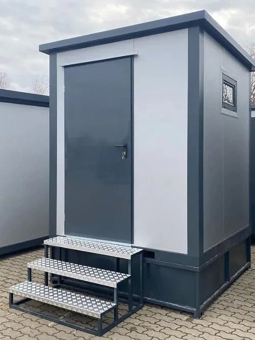 Contenedor sanitario con doble cabina wc