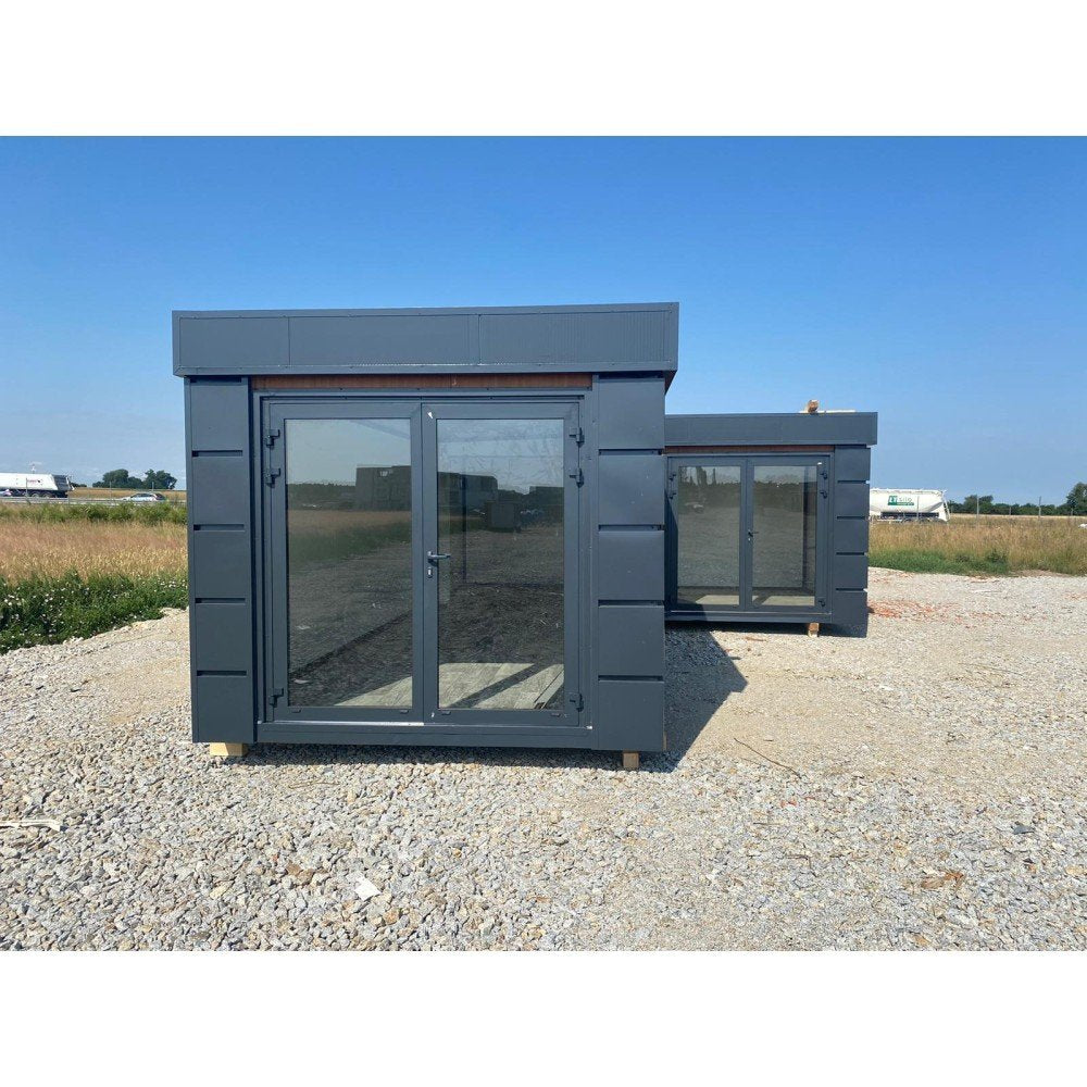 Módulo comercial combinado de 2 piezas, 3 x 6 m (36 m²)