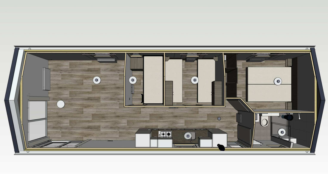 Casa móvil t3 aza (11,5 x 4 mt)