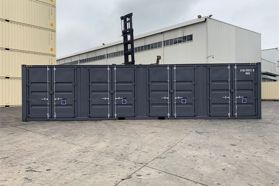 Contenedor de 40 pies cubo alto con puertas laterales